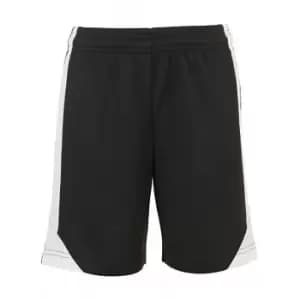 SOLS Mens Olimpico Football Shorts (M) (Black/White)