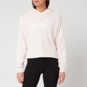 Puma Womens Ampliified Cropped Hoody - Rosewater - L - Pink