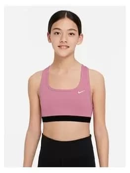 Nike Older Girls Swoosh Sports Bra - Light Pink