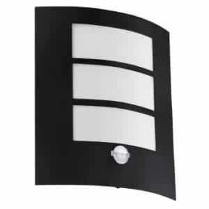 Eglo Black Zinc-plated Steel Outdoor Wall Lamp
