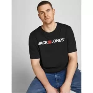 Jack and Jones and Jones Corp Logo T-Shirt Mens - Black