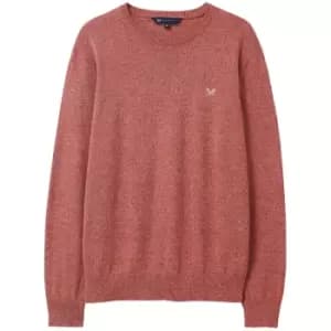 Crew Clothing Mens Mouline Crew Knit Jumper Red Medium