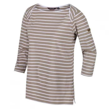 Regatta Polina three quarter Sleeve T-Shirt - NutmegCrmStr