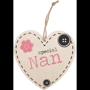 Special Nan Hanging Heart Sign