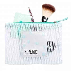 3INA Makeup Mesh Makeup Bag