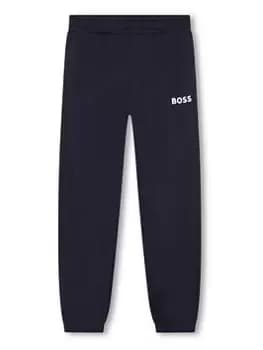 BOSS Boys Logo Joggers - Navy, Size 10 Years