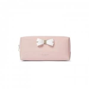 Ted Baker Fibee Bow Detail Wash Bag - dusky pink