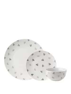 Sabichi Watercolour Hearts Dinner Set