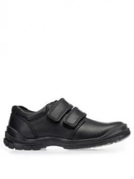 Start-Rite Boys Engineer School Shoes - Black Leather