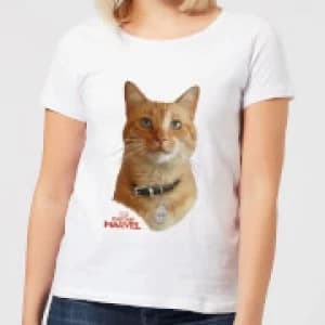 Captain Marvel Goose Womens T-Shirt - White
