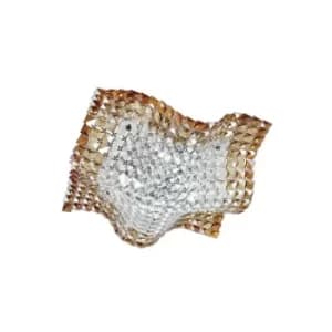 Fan Europe RUMBA Ceiling Light Transparent, Amber, Crystal 44x12x44cm