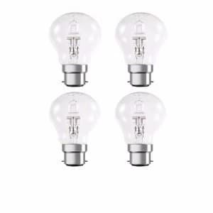 Status Halogen Bayonet Cap GLS Bulb 4 Pack - 100W