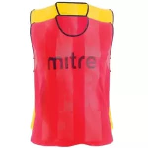 Mitre Pro Stripe Bib Juniors - Red