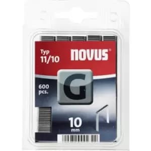 Flat wire staple G 11/10 (600 St) 600 pc(s) Novus 102269901 Dimensions (L x W) 10 mm x 10.6 mm