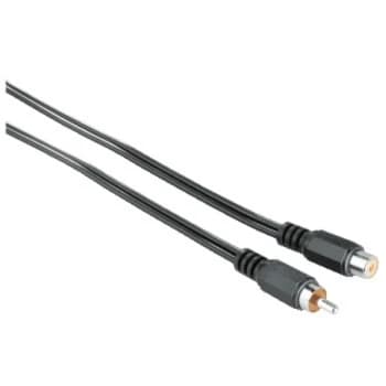 Hama Audio Cable, 1 RCA plug - 1 RCA socket, 2.5 m