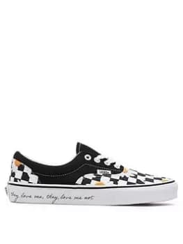 Vans Ua Era, Black/White/Yellow, Size 4, Women