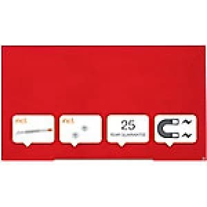 Nobo Widescreen Glass Board Glass Red 190 x 100 cm