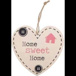 Home Sweet Home Hanging Heart Sign