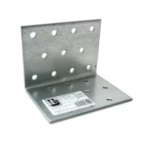 Heavy Duty Zinc Plated Reinforced Corner Angle Bracket - Size 60x60x80x2mm - Pack of 30