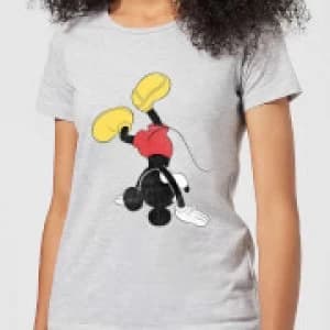 Disney Mickey Mouse Upside Down Womens T-Shirt - Grey - XXL