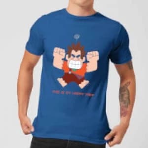 Wreck-it Ralph This Is My Happy Face Mens T-Shirt - Royal Blue - L