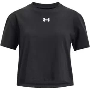 Under Armour Crop Sportstyle Logo Ss - Black