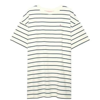 Jack Wills Carignan Stripe T-Shirt Mini Dress - White