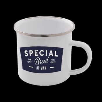 Special Breed Of Man Enamel Mug - White