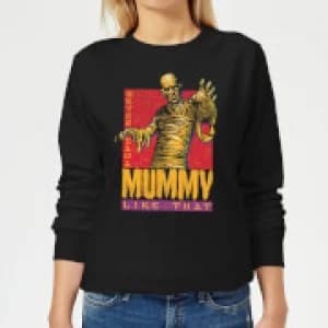 Universal Monsters The Mummy Retro Womens Sweatshirt - Black