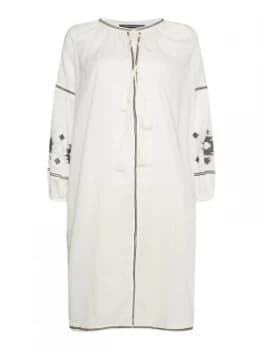 French Connection Embroidered tunic White