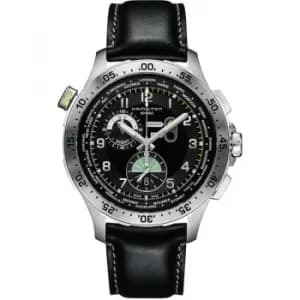Mens Hamilton Khaki Pilot Worldtimer Chronograph Watch