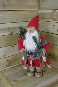 Standing or Sitting Indoor Santa Claus / Father Christmas Plush Decoration
