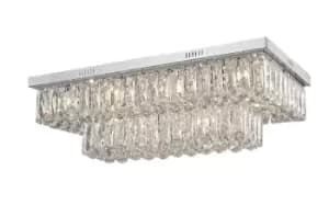 Lilou 12 Light Flush Convertible Ceiling Chrome
