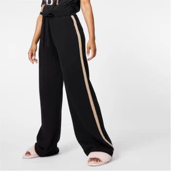 Biba BIBA Merino Wool Wide Leg Trousers - Black
