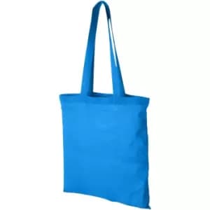 Bullet Carolina Cotton Tote (38 x 42 cm) (Aqua Blue)
