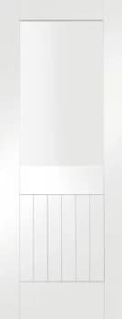 Wickes Geneva Softwood White Primed Internal Glazed Door - 1981 x 686mm