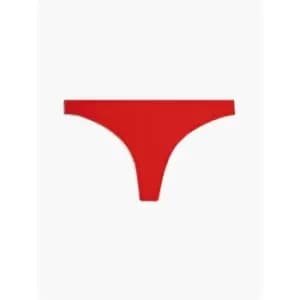 Calvin Klein Thong Bikini Bottoms - Red