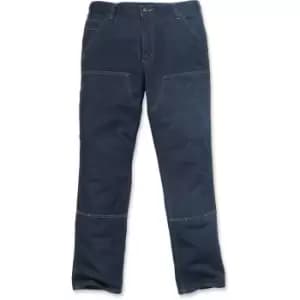 Carhartt Mens Double Front Relaxed Fit Denim Dungaree Jeans Waist 31 (79cm), Inside Leg 34' (86cm)