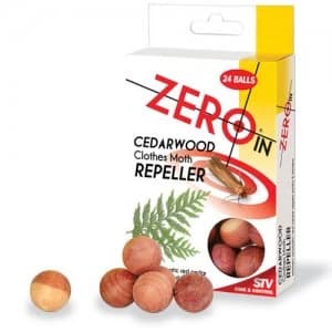 Zeroin Cedarwood Clothes Moth Repeller Balls