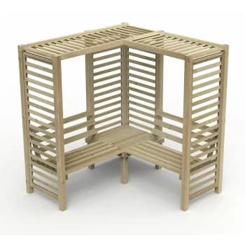 Forest Firenze Corner Arbour - Natural Timber