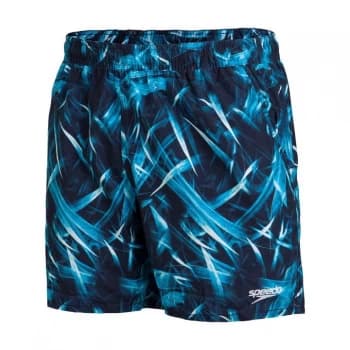 Speedo Printed Shorts Mens - Navy/Blue/Wht