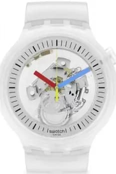 Unisex Swatch Clearly Pay! Clear Watch SB01K102-5300