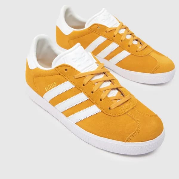 adidas yellow gazelle Youth trainers Yellow UK 3 (EU 35½)