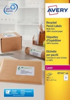 Avery LR7165-100 99.1x67.7mm Recycled Labels PK800
