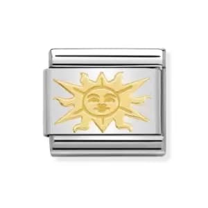 Nomination Classic Gold Sun Charm