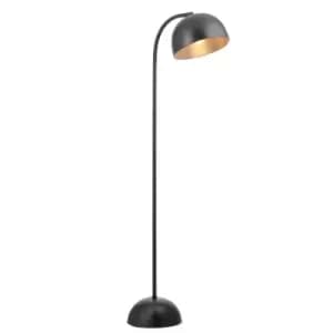 Turin Complete Floor Lamp, Matt Black Paint