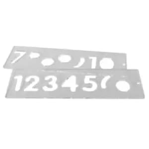 Trend Number Uppercase Template Set