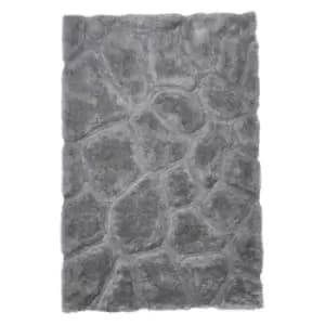 Think Rugs Noble House Rug Pebbles 5858 Silver 150X230cm