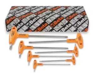 Beta Tools 96TINOX-AS/S7 7pc AF Offset Hex Key Stainless Steel with Handle Set