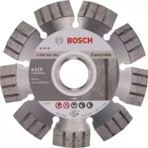 Bosch 2608602651 115x22.23mm DIAMOND DISC BEST CONCRETE HPP